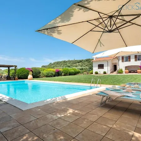 빌라 Clicksardegna Emanuel Ad Con Vista Mare Spettacolare, Piscina Indipendente Per 8 Persone